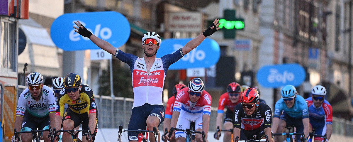 Jasper Stuyven ha vinto la 112a Milano-Sanremo PHOTO CREDIT: LaPresse - D'Alberto / Ferrari / Alpozzi