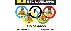 Alé BTC Ljubljana con quattro atlete alle Olimpiadi di Tokyo: Bastianelli, Bujak, Garcia e Reusser