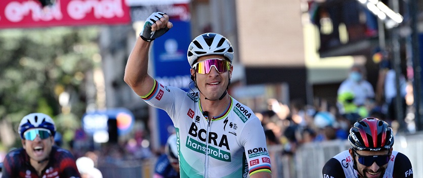 Foto Gian Mattia D'Alberto/LaPresse 
17 maggio 2021 - Foligo, Italia
Sport Ciclismo
Giro d'Italia 2021 - edizione 104 - Tappa 10 - Da L'Aquila a Foligno (km 139)
Nella foto: SAGAN Peter (SVK) (BORA - HANSGROHE) vincitore di tappa
Photo Gian Mattia D'Alberto/LaPresse
May 17, 2021 - Foligno, Italy  
Sport Cycling
Giro d'Italia 2021 - 104th edition - Stage 10 - from L'Aquila to Foligno 
In the pic: SAGAN Peter (SVK) (BORA - HANSGROHE) stage winner