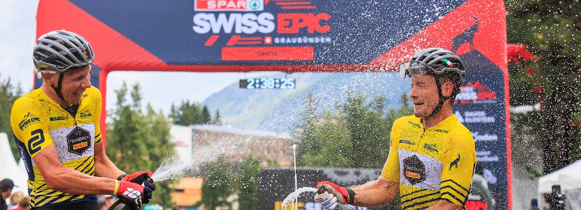 Daniel GEISMAYR and Fabian RABENSTEINER during Stage 5 of the 2022 Swiss Epic from Davos to Davos, Graubünden, Switzerland on 20 August 2022. Photo by Sam Clark. PLEASE ENSURE THE APPROPRIATE CREDIT IS GIVEN TO THE PHOTOGRAPHER.