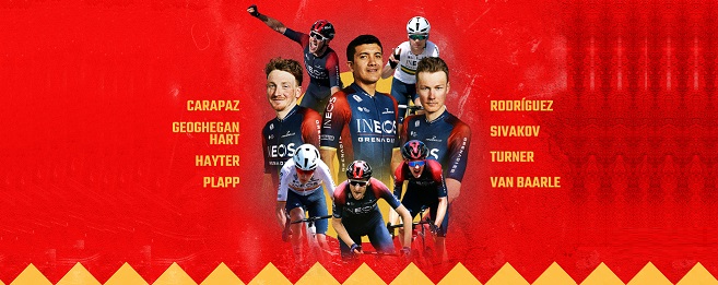 Ineos per la Vuelta a España 2022