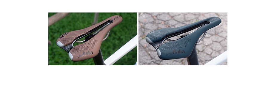 I modelli gravel di Selle Italia, che appartengono alle tre famiglie Flite, SLR e Novus, vengono proposte in due nuove colorazioni: Blue Granite e Mud Brown